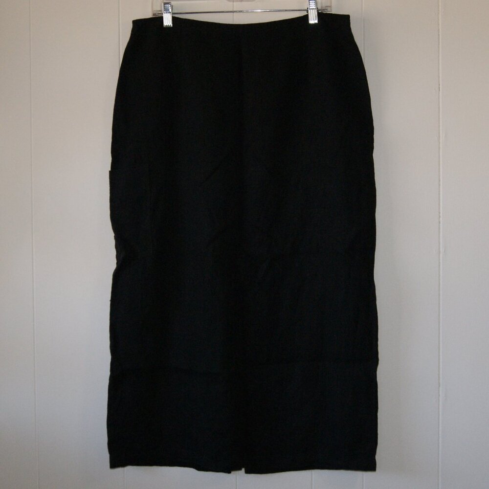 Relle || Women's Linen Black Skirt || Size XL